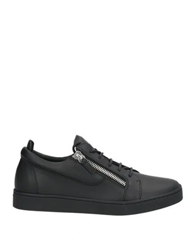 Giuseppe Zanotti Man Sneakers Black Size 13 Leather