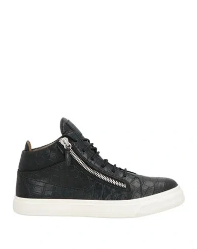 Giuseppe Zanotti Man Sneakers Black Size 13 Leather