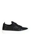 Giuseppe Zanotti Man Sneakers Black Size 6 Leather