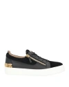Giuseppe Zanotti Man Sneakers Black Size 9.5 Soft Leather