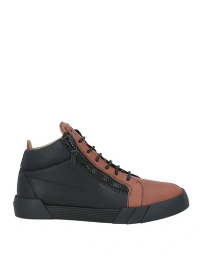 Giuseppe Zanotti Man Sneakers Black Size 9 Leather