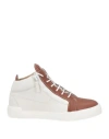 Giuseppe Zanotti Man Sneakers Brown Size 14 Soft Leather In Brown