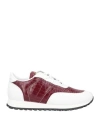 Giuseppe Zanotti Man Sneakers Burgundy Size 12 Soft Leather In Red