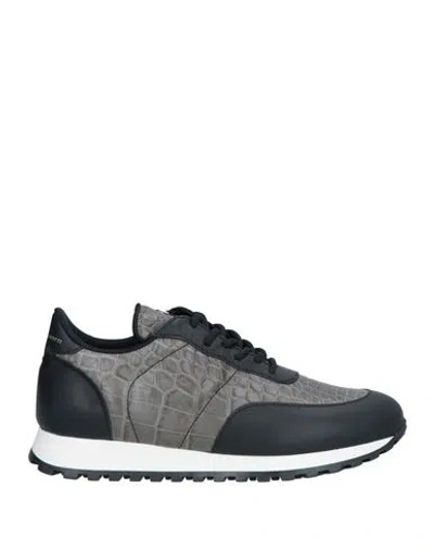 Giuseppe Zanotti Man Sneakers Grey Size 14 Soft Leather