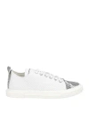Giuseppe Zanotti Man Sneakers Grey Size 8 Soft Leather, Textile Fibers In Grey