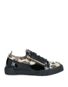 Giuseppe Zanotti Man Sneakers Pastel Yellow Size 8 Soft Leather, Textile Fibers In Yellow