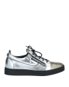 Giuseppe Zanotti Man Sneakers Light Green Size 13 Soft Leather In Green