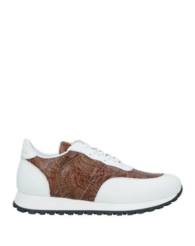 Giuseppe Zanotti Man Sneakers Tan Size 9 Soft Leather In Brown