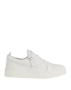 Giuseppe Zanotti Man Sneakers White Size 6.5 Leather