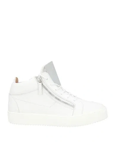 Giuseppe Zanotti Man Sneakers White Size 7 Leather