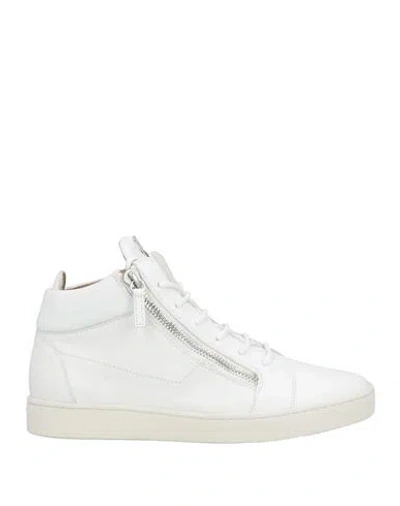 Giuseppe Zanotti Man Sneakers White Size 9 Leather