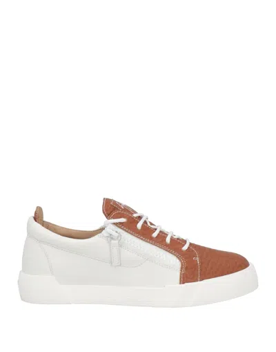 GIUSEPPE ZANOTTI GIUSEPPE ZANOTTI MAN SNEAKERS WHITE SIZE 9 SOFT LEATHER