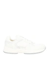 Giuseppe Zanotti Man Sneakers White Size 9 Soft Leather, Textile Fibers In White