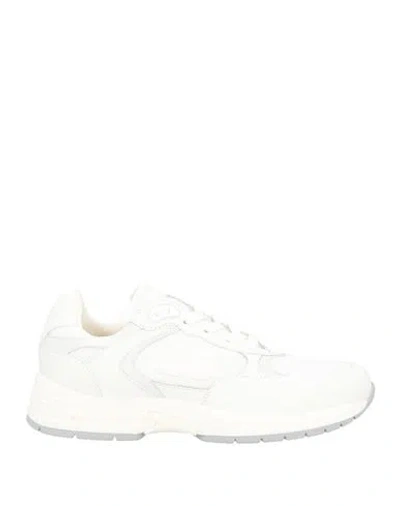 Giuseppe Zanotti Man Sneakers White Size 9 Soft Leather, Textile Fibers