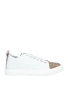 Giuseppe Zanotti Man Sneakers White Size 9 Textile Fibers, Soft Leather In White