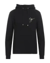 Giuseppe Zanotti Man Sweatshirt Black Size Xxl Cotton In Black