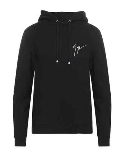 Giuseppe Zanotti Man Sweatshirt Black Size Xxl Cotton