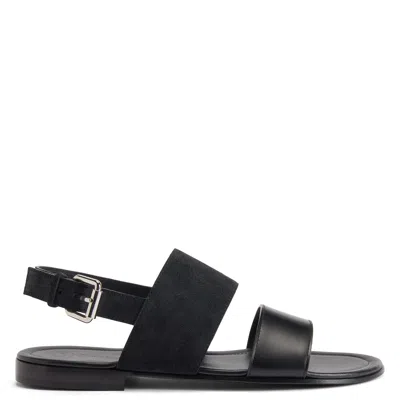 Giuseppe Zanotti Maratea Double-band Sandals In Black