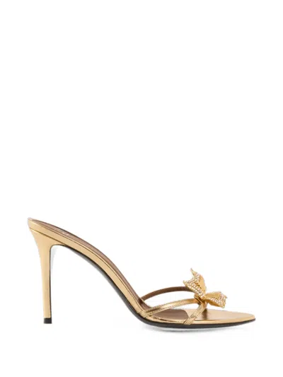 Giuseppe Zanotti Mariposa Mules 90 In Gold
