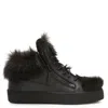 Giuseppe Zanotti Marlena Winter Mid-top Sneakers In Black