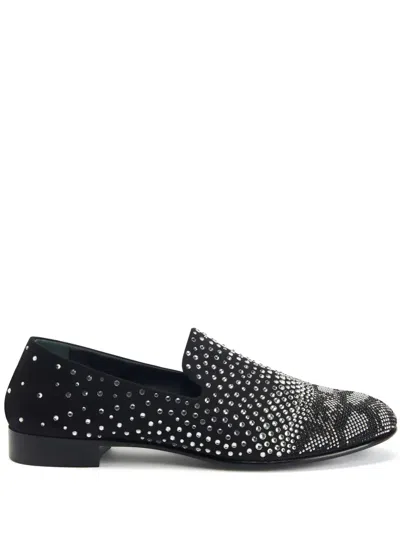 GIUSEPPE ZANOTTI MARTHIN CRYSTAL-EMBELLISHED LOAFERS