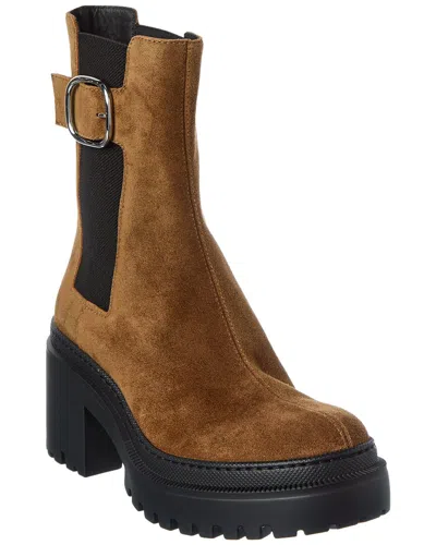 Giuseppe Zanotti Martini 50 Suede Boot In Brown