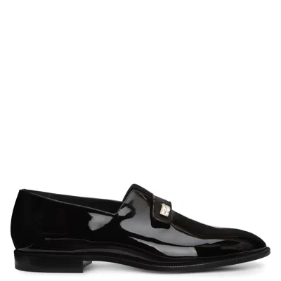 Giuseppe Zanotti Marty Patent Leather Loafers In Black