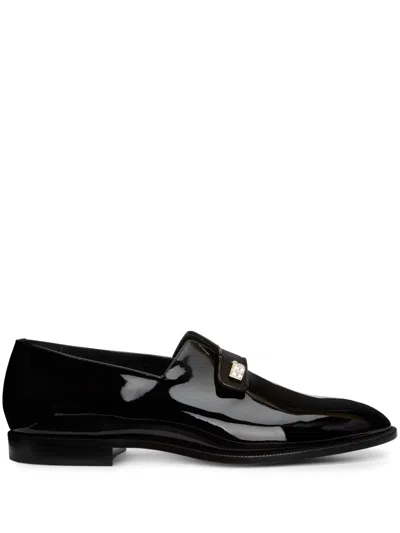 Giuseppe Zanotti Marty 漆皮乐福鞋 In Black