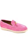 Giuseppe Zanotti Maui Suede Loafers In Pink