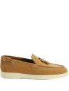 Giuseppe Zanotti Maui Suede Slip-on Loafers In Brown