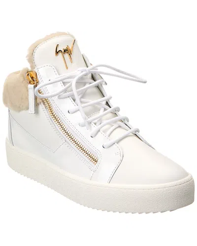Giuseppe Zanotti May Leather Sneaker In White