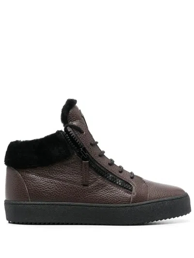 Giuseppe Zanotti May Lond Low-top Sneakers In Brown