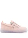 Giuseppe Zanotti Zip-detail Leather Low-top Sneakers In Multi