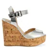 Giuseppe Zanotti Mayliin 130mm Platform Sandals In White