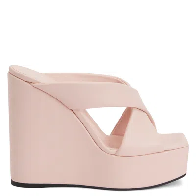Giuseppe Zanotti Melissa Mules 130mm In Pink