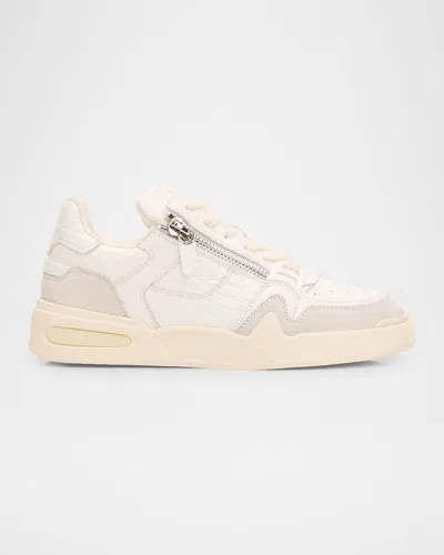Giuseppe Zanotti Men & Apos;s Gz-ghost Leather And Suede Low-top Sneakers In Neutral