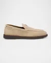 Giuseppe Zanotti Men's Berth 10 Suede Loafers In Fango