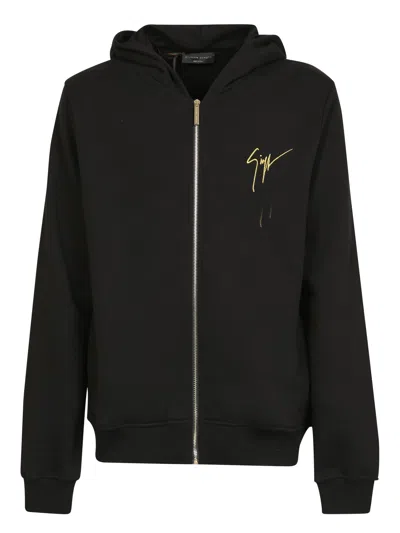 Giuseppe Zanotti Men's Classic Zip Hoodie In Black