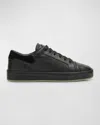 Giuseppe Zanotti Men's Gz-city Tonal Leather Low-top Sneakers In Nero