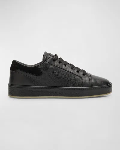 Giuseppe Zanotti Men's Gz-city Tonal Leather Low-top Sneakers In Nero
