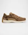 Giuseppe Zanotti Men's Gz Trail Suede Low-top Sneakers In Corda