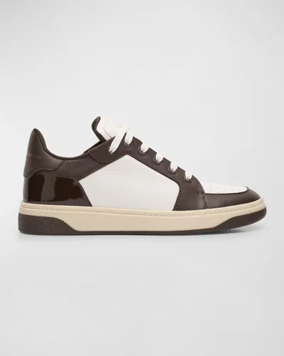 Giuseppe Zanotti Gz94 Low-top Leather Sneakers In White Brown