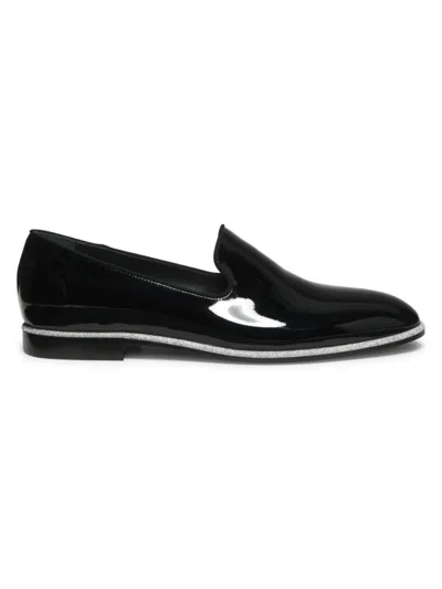 Giuseppe Zanotti Men's Patent Leather Loafers In Black