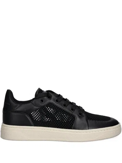 Giuseppe Zanotti Mesh-panelled Sneakers In Black