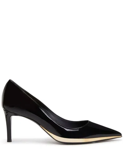 Giuseppe Zanotti Metallic-detail Pointed Pumps In Black