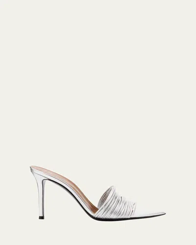 Giuseppe Zanotti Metallic Multi-strap Stiletto Slide Sandals