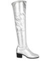 Giuseppe Zanotti Metallic Silver Knee-length Boots In Silver