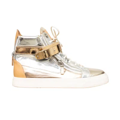 Pre-owned Giuseppe Zanotti Metallic Sneakers - '10s In Sand