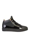 Giuseppe Zanotti Mid Top Sneakers In Nero