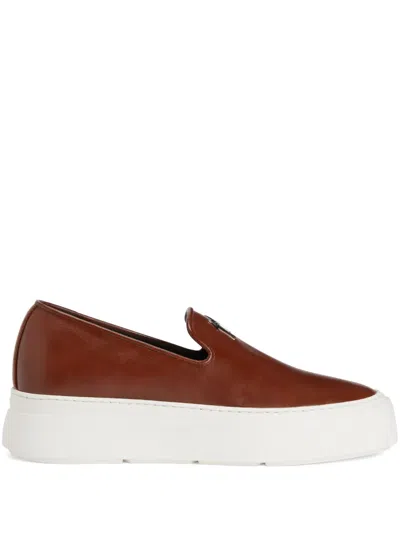 Giuseppe Zanotti Mike Loafers In Brown